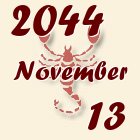 Skorpió, 2044. November 13