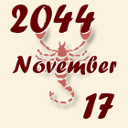 Skorpió, 2044. November 17