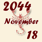 Skorpió, 2044. November 18