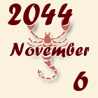 Skorpió, 2044. November 6