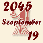 Szűz, 2045. Szeptember 19