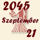 Szűz, 2045. Szeptember 21