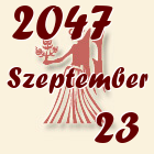 Szűz, 2047. Szeptember 23