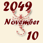 Skorpió, 2049. November 10