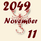 Skorpió, 2049. November 11