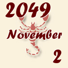 Skorpió, 2049. November 2