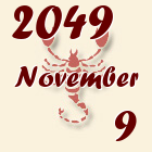 Skorpió, 2049. November 9