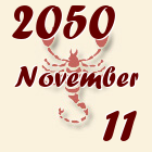 Skorpió, 2050. November 11