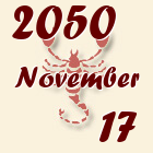 Skorpió, 2050. November 17