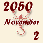 Skorpió, 2050. November 2