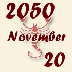 Skorpió, 2050. November 20