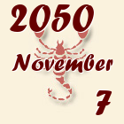 Skorpió, 2050. November 7